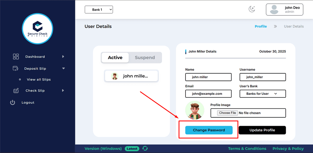 forgot user password