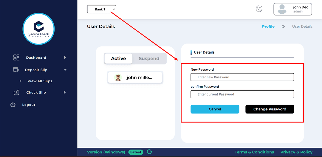 forgot user  password